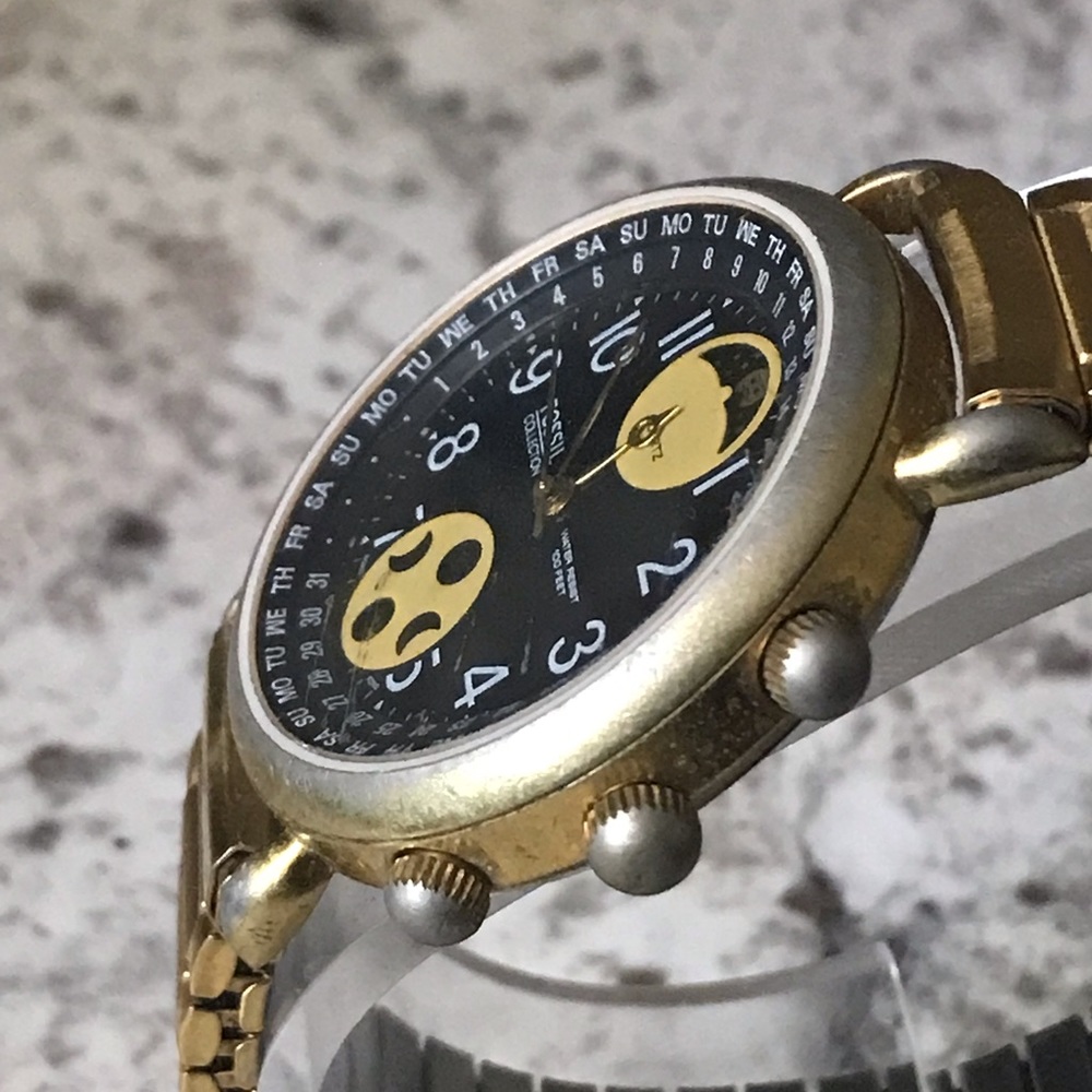 1988 RARE FOSSIL CHRONOGRAPH MOON PHASE WATCH - Picture 7 of 7